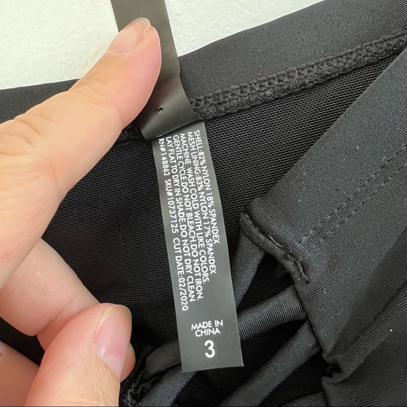 NEW torrid Black Lattice Ruched Wireless One-Piece Swimsuit 3X - Picture 9 of 11